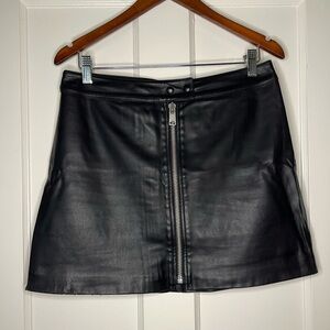 AllSaints • Faux Leather Mini Skirt